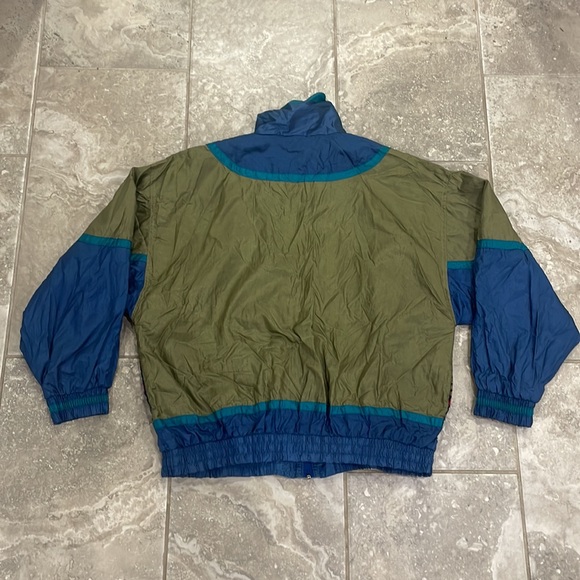 Set of 2 1980s Vintage Active Stuff Zip Up Jacket Windbreaker Size Large - Picture 6 of 16